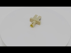 Ceramic Sleeve Hybrid Fiber Optic SC To ST Adapter For CATV CCTV FTTH