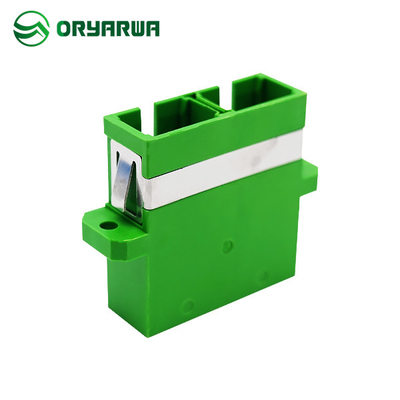 Multimode APC Duplex SC Fiber Optic Adapter One Piece Design