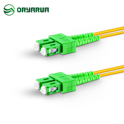 SC APC do SC APC Duplex jednomodowy kabel krosowy LSZH PVC